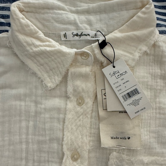 Salty Lemon - Women S Shorts and Top 100% Cotton NWT - Picture 5 of 16